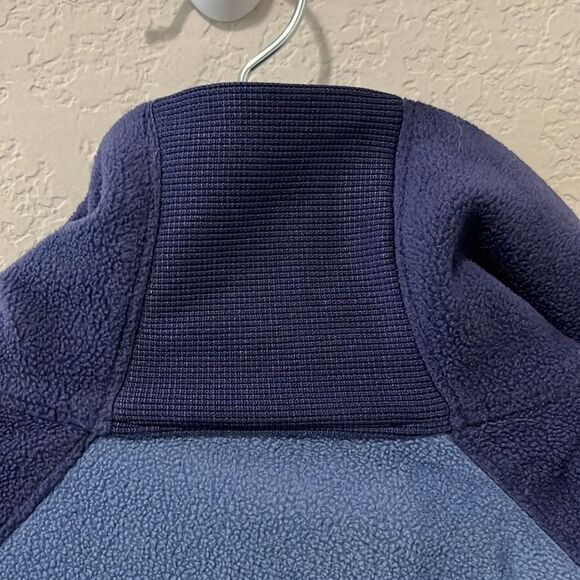 COLUMBIA Slate Blue/Navy/Red Thin 1/4 Fleece Jacket/Base Layer, Size S - Picture 6 of 7